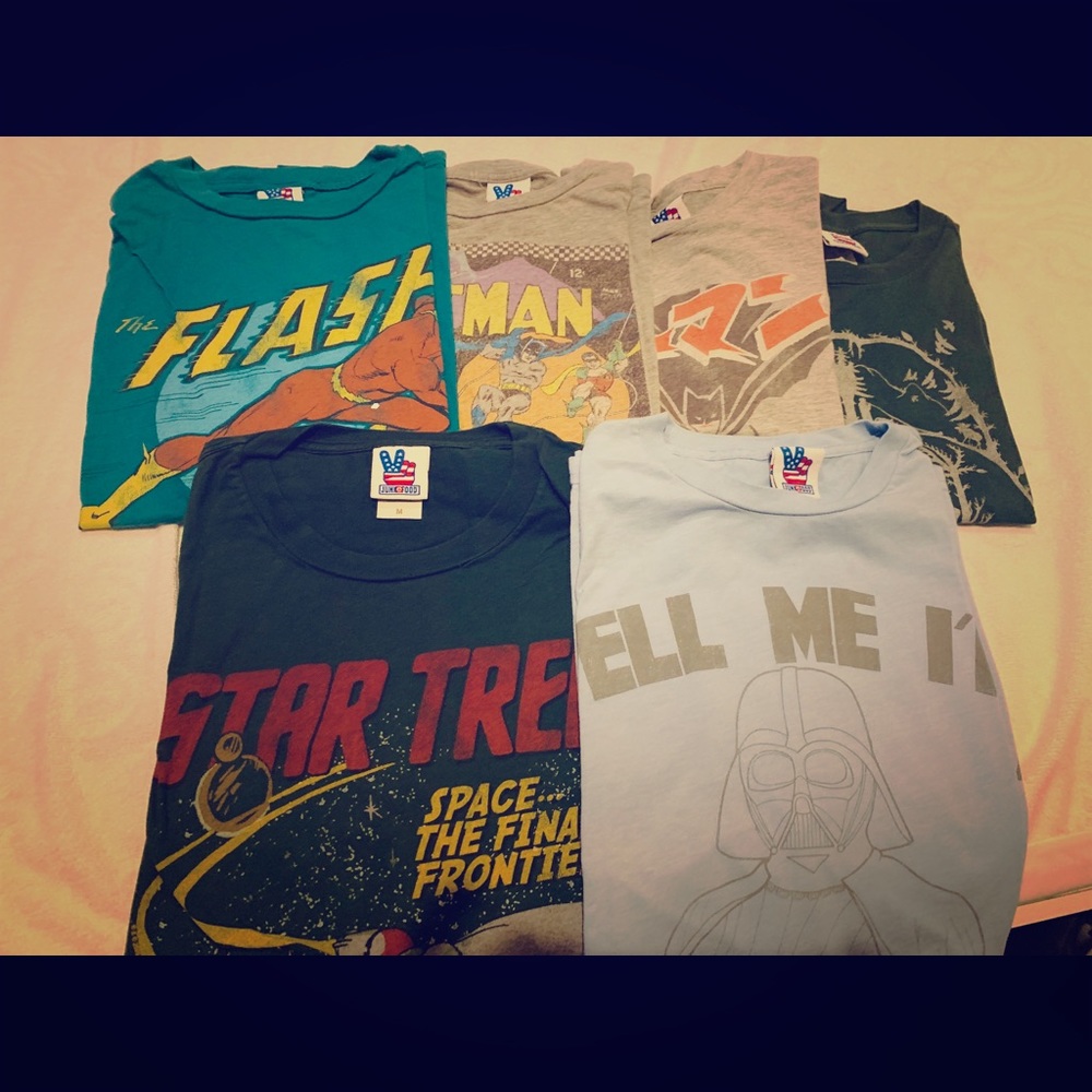 Junk Food Vintage Tees for Men / $13 per shirt